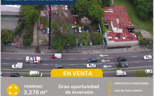 TERRENO EN VENTA EN AV. CONSTITUYENTES $ 120,000,000