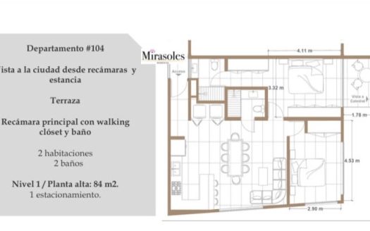 Departamentos en preventa con vista inigualable – Mirasoles Residencial