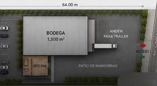 Bodega Industrial 1,500 m² en Av. Cointzio